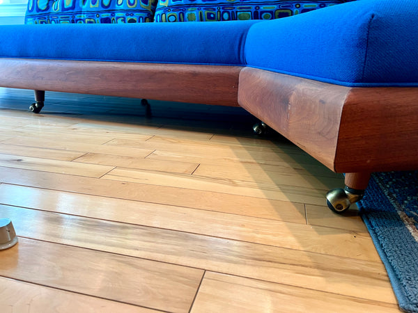 Vintage Adrian Pearsall Walnut Mid-Century Modern "Boomerang" Sofa for Craft Associates