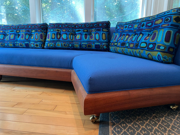 Vintage Adrian Pearsall Walnut Mid-Century Modern "Boomerang" Sofa for Craft Associates