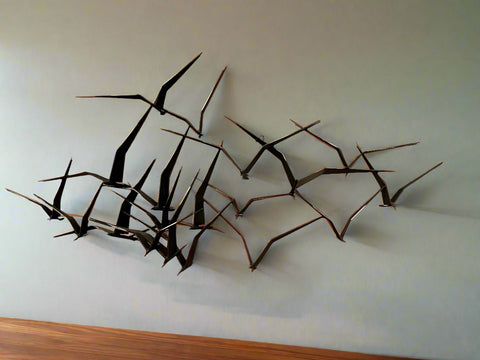 Curtis Jere 1972 Iconic Birds in Flight Wall Sculpture