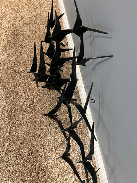 Curtis Jere 1972 Iconic Birds in Flight Wall Sculpture