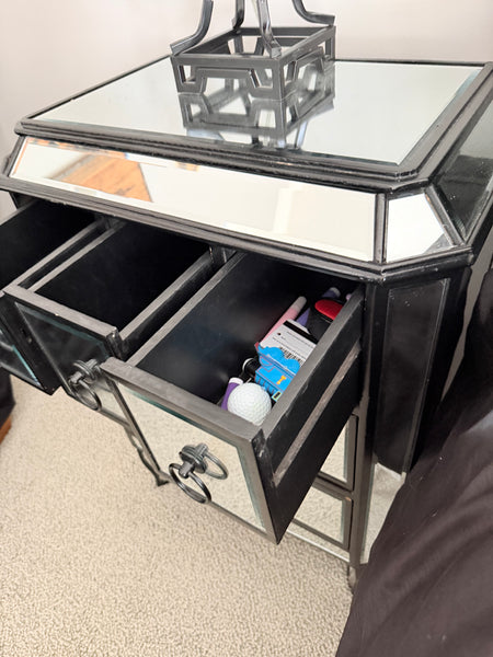 Mirrored Nightstand