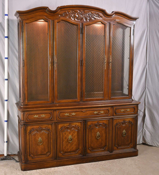 Vintage Thomasville Breakfront China Cabinet