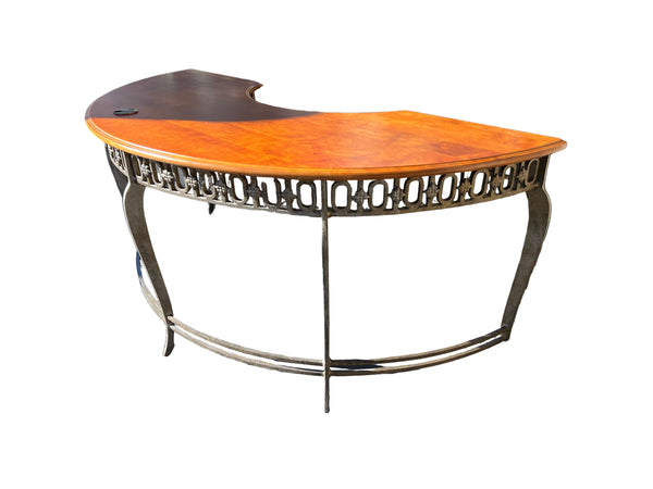 Hooker Furniture Half Moon Wrought Iron Demilune Desk