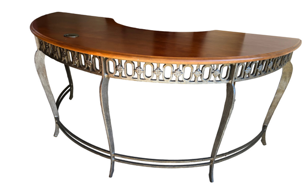 Hooker Furniture Half Moon Wrought Iron Demilune Desk