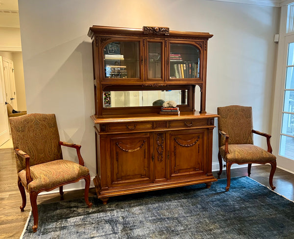 Pair of Hickory Chair French Armchairs