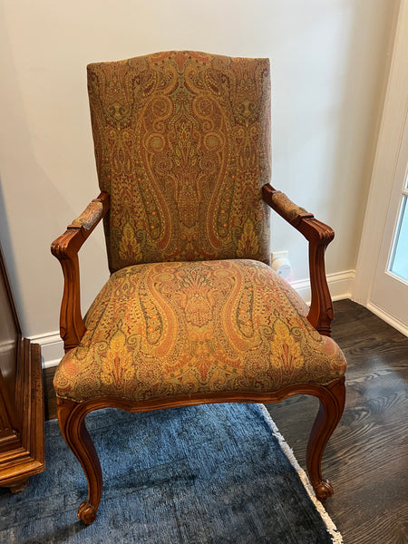 Pair of Hickory Chair French Armchairs