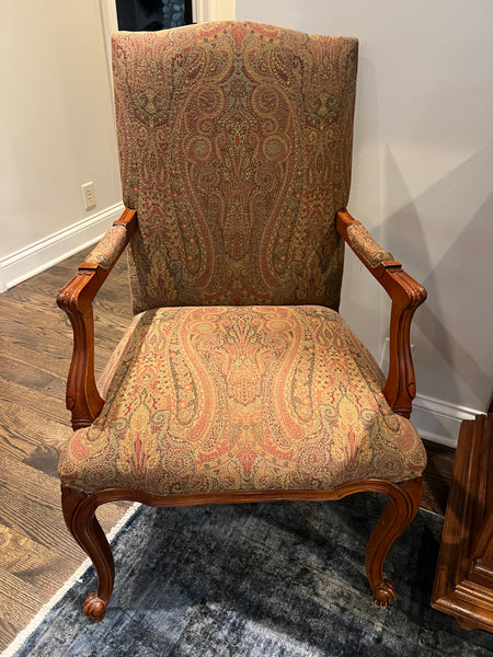 Pair of Hickory Chair French Armchairs