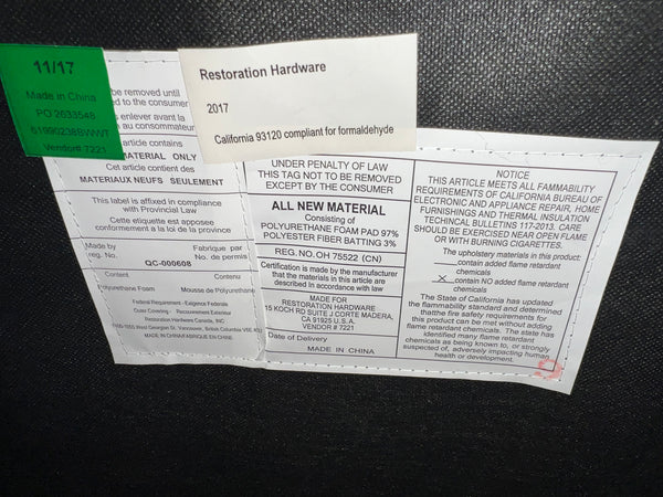 Set of 8 Restoration Hardware Ellison Skirted Dining Side Chairs on Casters