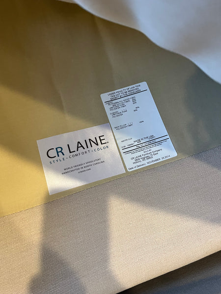 C.R. Laine Linen Breakers Chair and Ottoman