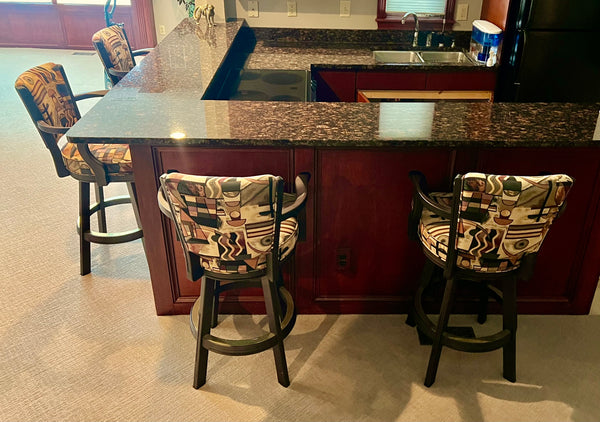 Mikhail Darafeev Swivel Bar Stool (4 Available)