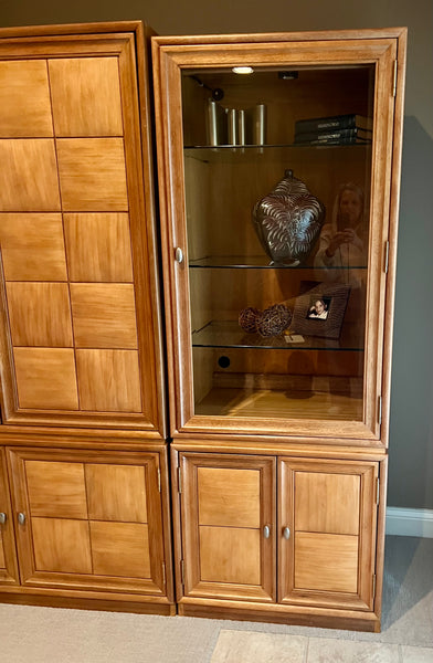 Thomasville Expressions 2 Piece Entertainment Center China Cabinet