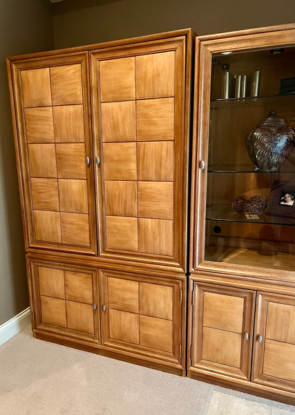 Thomasville Expressions 2 Piece Entertainment Center China Cabinet