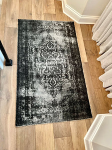 West Elm Distressed Arabesque Wool Rug