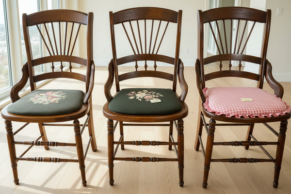 Antique Wood Windsor Style Chairs (5 Available)