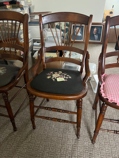 Antique Wood Windsor Style Chairs (5 Available)