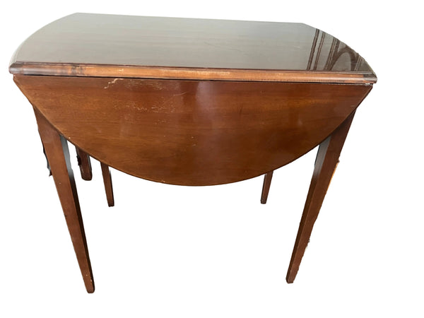 Vintage Hickory White Drop Leaf Pembroke Table