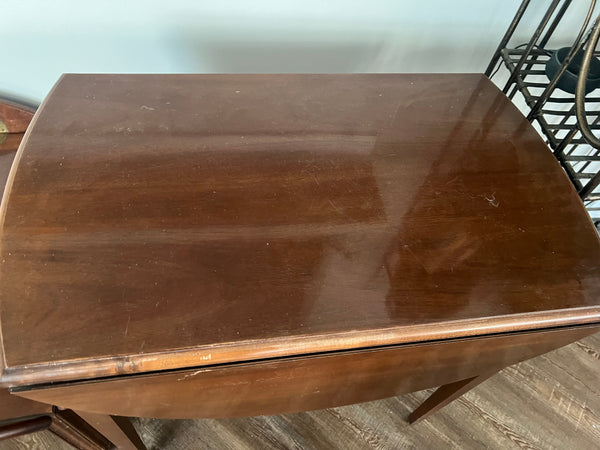 Vintage Hickory White Drop Leaf Pembroke Table