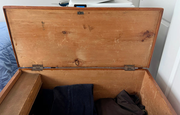 Antique Blanket Chest Trunk