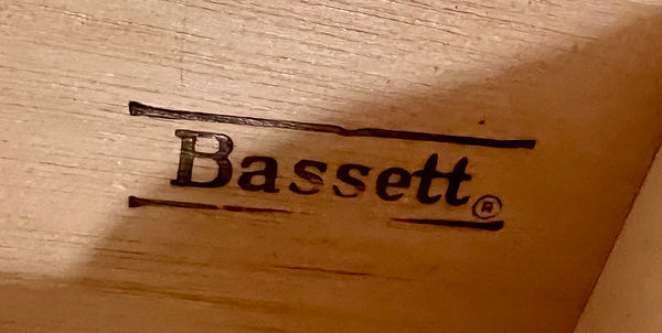 Bassett Campaign Style Chest of Drawers Circa 1970