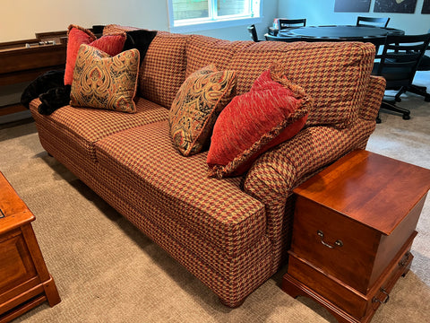 Lexington Furniture Red Houndstooth Sofa