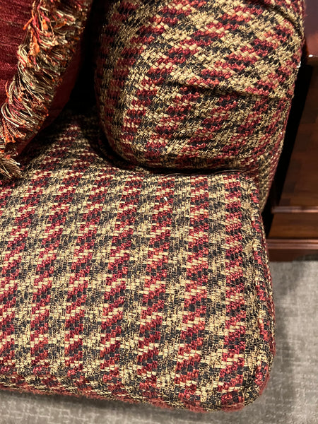 Lexington Furniture Red Houndstooth Sofa