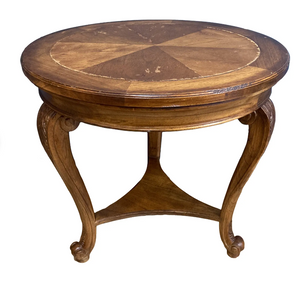 Hekman Round Queen Anne Legs Side Table