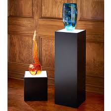 Hammacher Schlemmer Museum Quality LIghted Pedestals