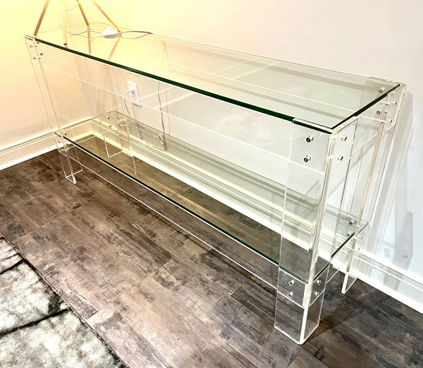 Wisteria Acrylic Disappearing Console Table