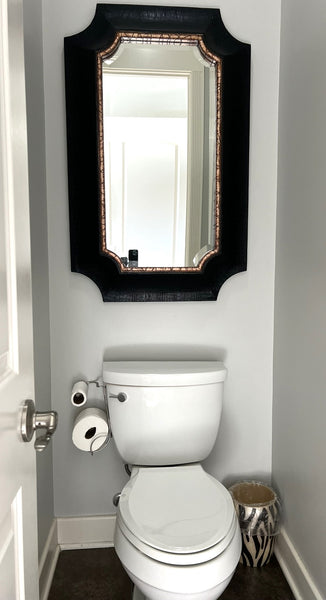 Black Framed Wall Mirror (2 Available)