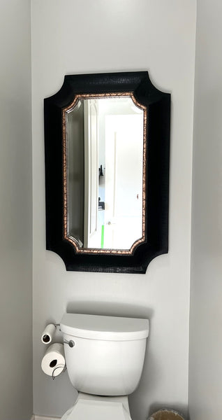 Black Framed Wall Mirror (2 Available)