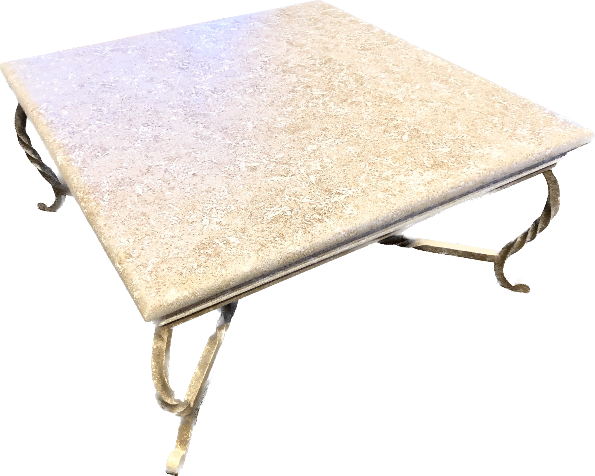 Vintage Stone Topped Coffee Cocktail Table
