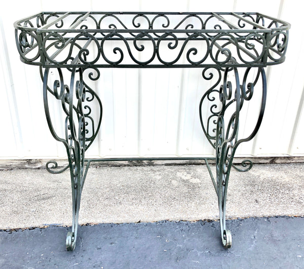 Early 20th Century French Iron Console Table Base