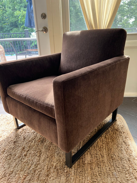 Bernhardt Brown Velvet Chair