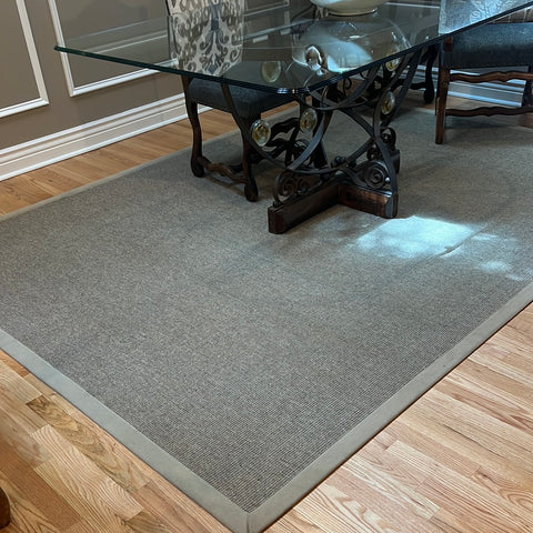 Crate & Barrel Sisal Linen Area Rug