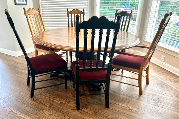 Set of 6 Henredon Spindle Dining Chairs