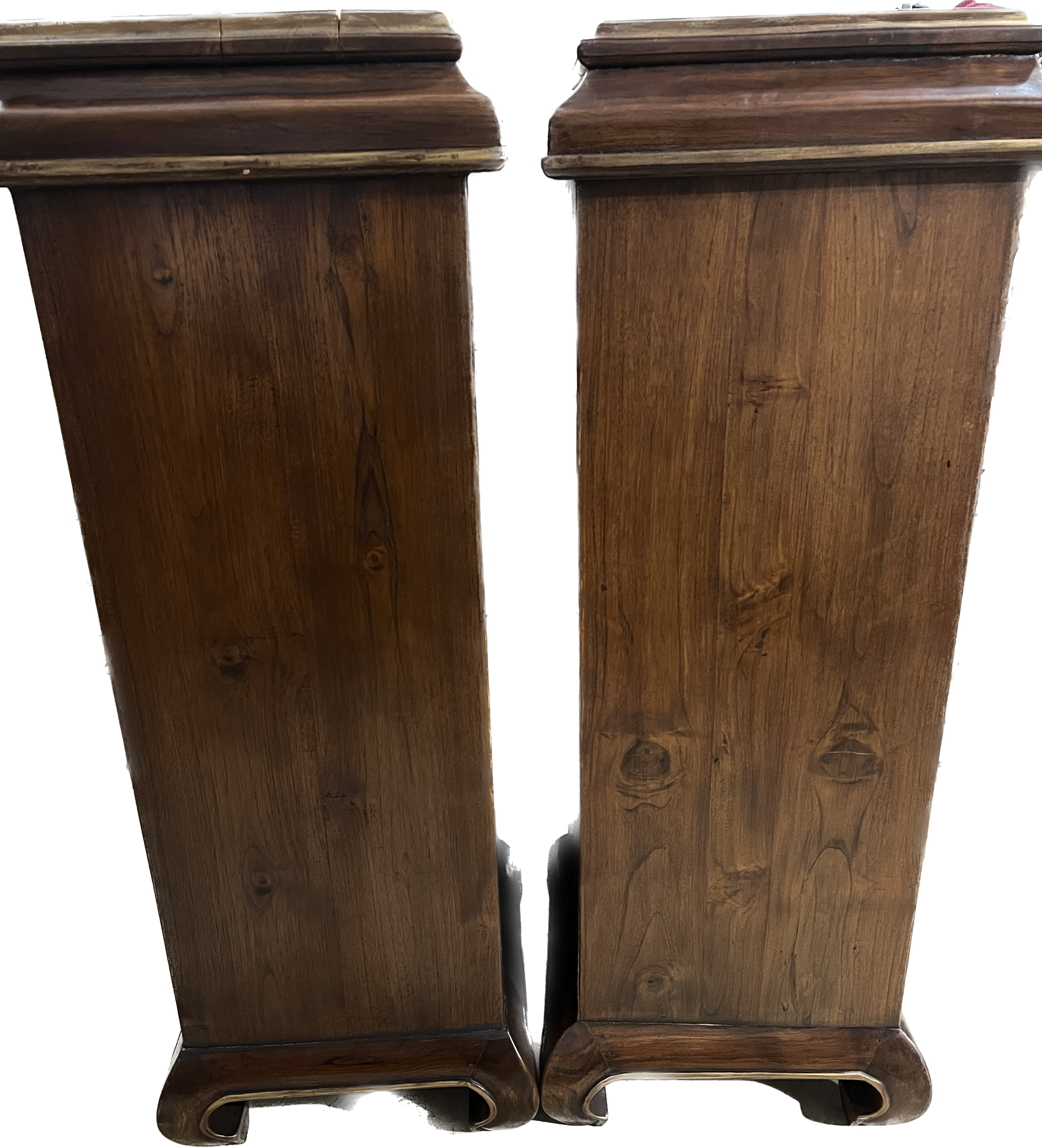 Pair of Ethan Allen Solid Wood Pedestals