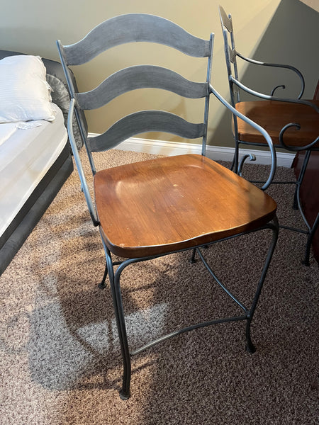 Pair of Ethan Allen Legacy Russet Bar Stools