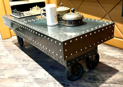 Industrial Studded Coffee Table from Wisteria