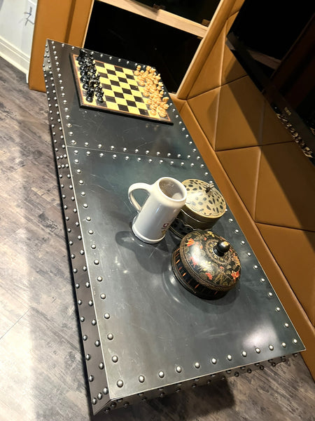 Industrial Studded Coffee Table from Wisteria