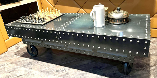 Industrial Studded Coffee Table from Wisteria