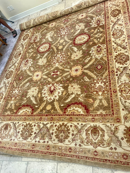 Persian Oushak Floral Area Rug