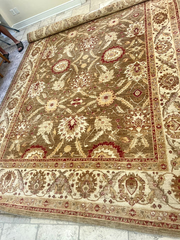 Persian Oushak Floral Area Rug 8’x11’