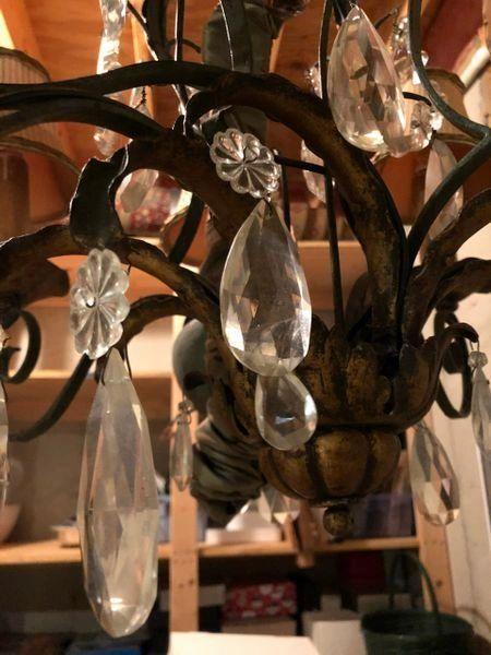 Antique 8 Light Crystal Chandelier from Paris