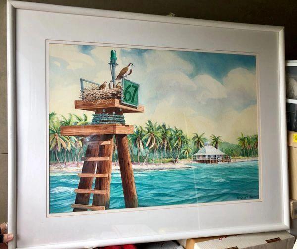 Original Framed and Matted Watercolor by Ronald A Smith