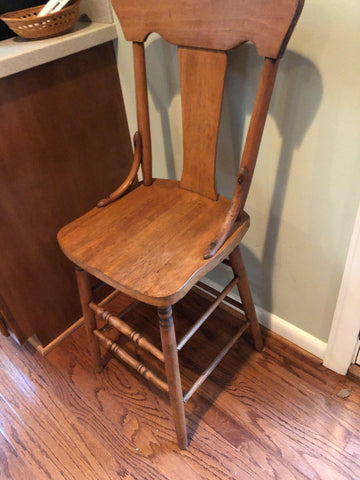 Antique Pine Solid Wood Bar Stool