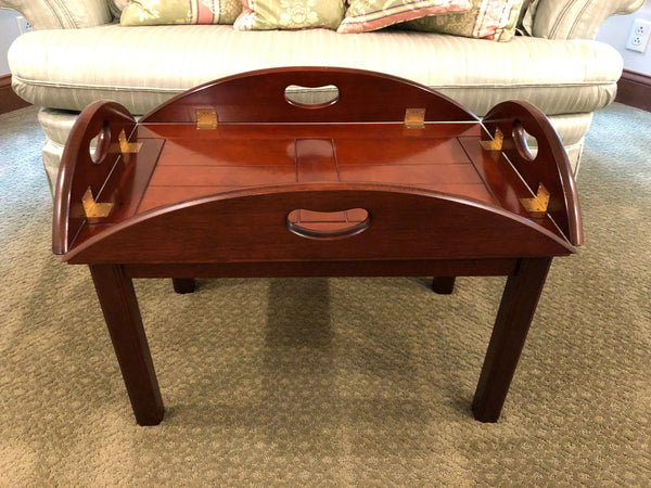 Solid Wood Tray Table by Bombay