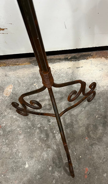 Wrought Iron Hand Forged Floor Candelabra