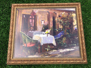 Carmel Cafe Limited Edition Giclee Signed and Numbered by Leonard Wren 230-395