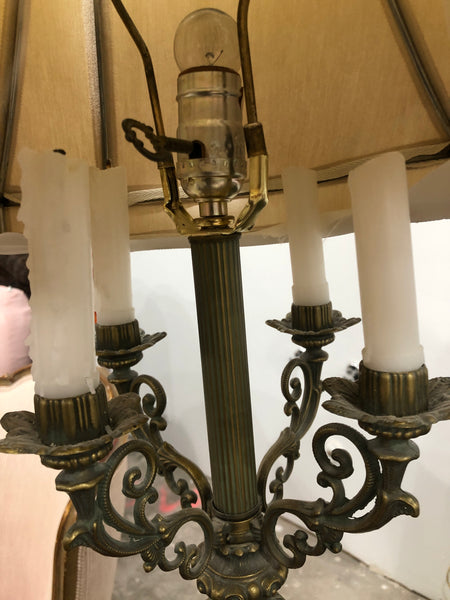 Antique Victorian Candlabra Style Table Lamp