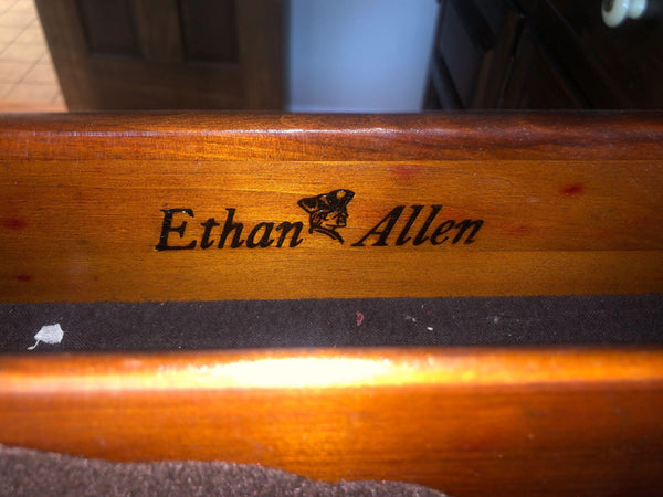 Ethan Allen Vintage Old Tavern China Cabinet Hutch